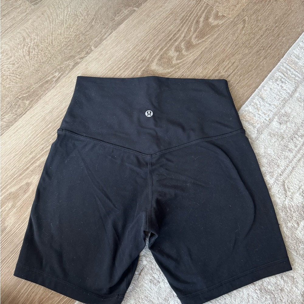 lululemon athletica Women's Black Biker Short size 4